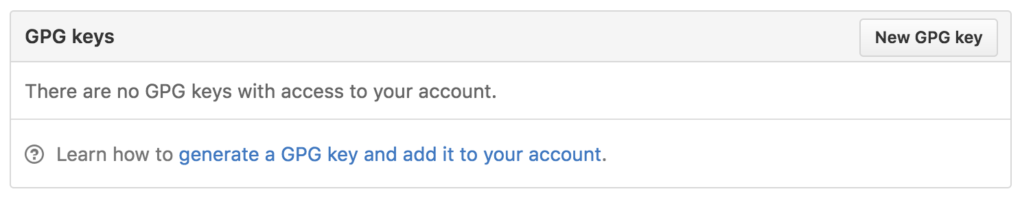 A Github account with no GPG keys associated with it